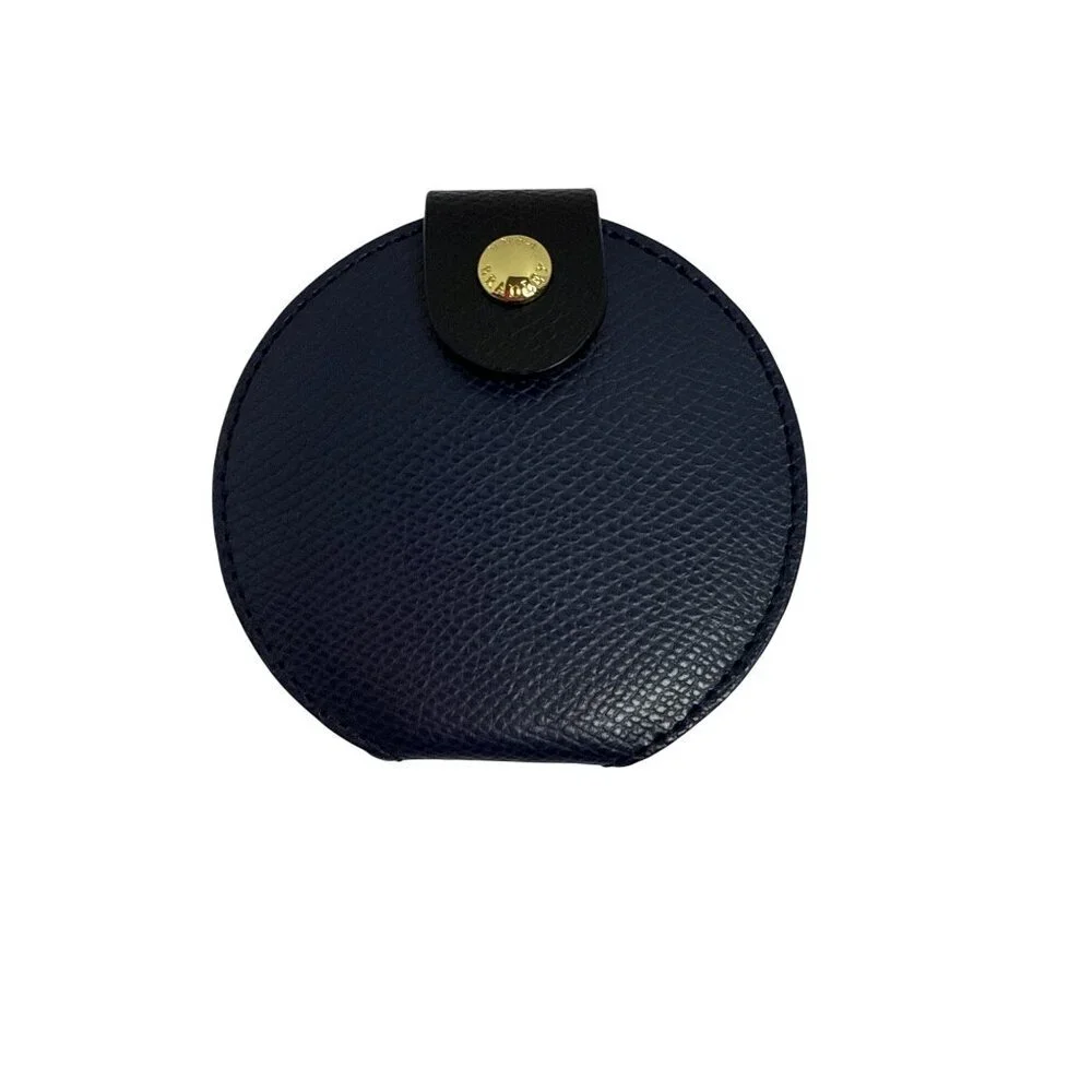 Vera Bradley Navy Blue Pocket Mirror Accessory Compact Faux Leather NEW